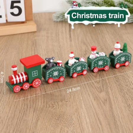 Christmas Wooden Train For Decoration - Image 15