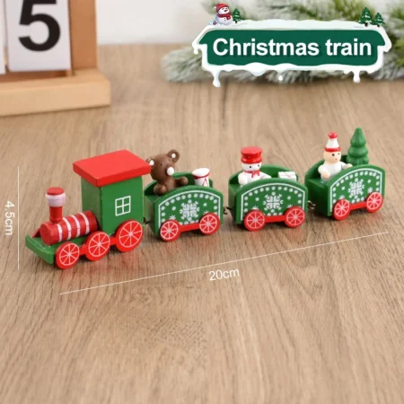 Christmas Wooden Train For Decoration - Image 21