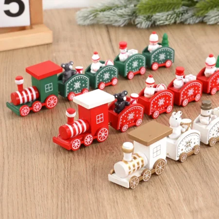 Christmas Wooden Train For Decoration - Image 14