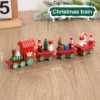 Christmas Wooden Train For Decoration