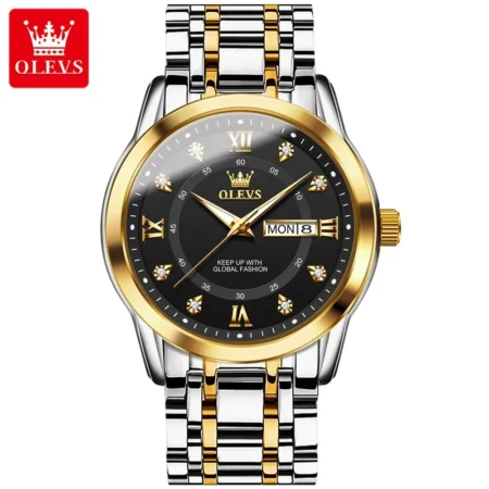 OLEVS Luxury Gold Quartz Men's Watch - Image 8