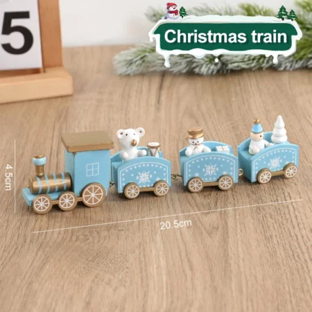 Christmas Wooden Train For Decoration - Image 13