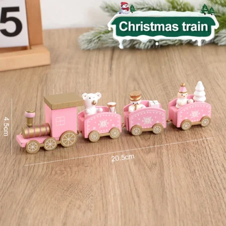 Christmas Wooden Train For Decoration - Image 8