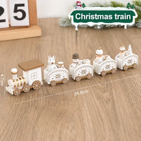 Christmas Wooden Train For Decoration - Image 11