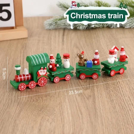 Christmas Wooden Train For Decoration - Image 18