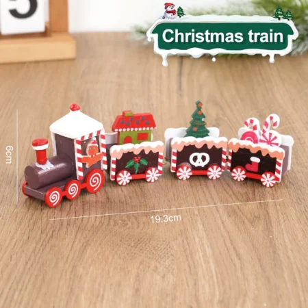 Christmas Wooden Train For Decoration - Image 12