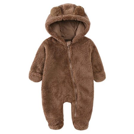 Newborn Baby Rompers Spring Autumn Warm Fleece - Image 5