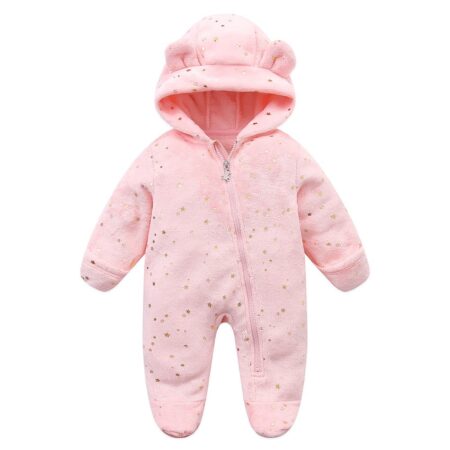 Newborn Baby Rompers Spring Autumn Warm Fleece - Image 7