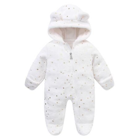 Newborn Baby Rompers Spring Autumn Warm Fleece - Image 10