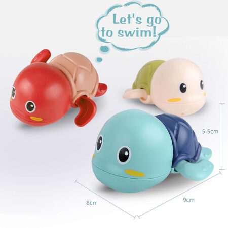 Cute Swimming Turtle & Whale Bath Toys for Kids - Image 11