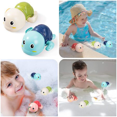 Cute Swimming Turtle & Whale Bath Toys for Kids - Image 12